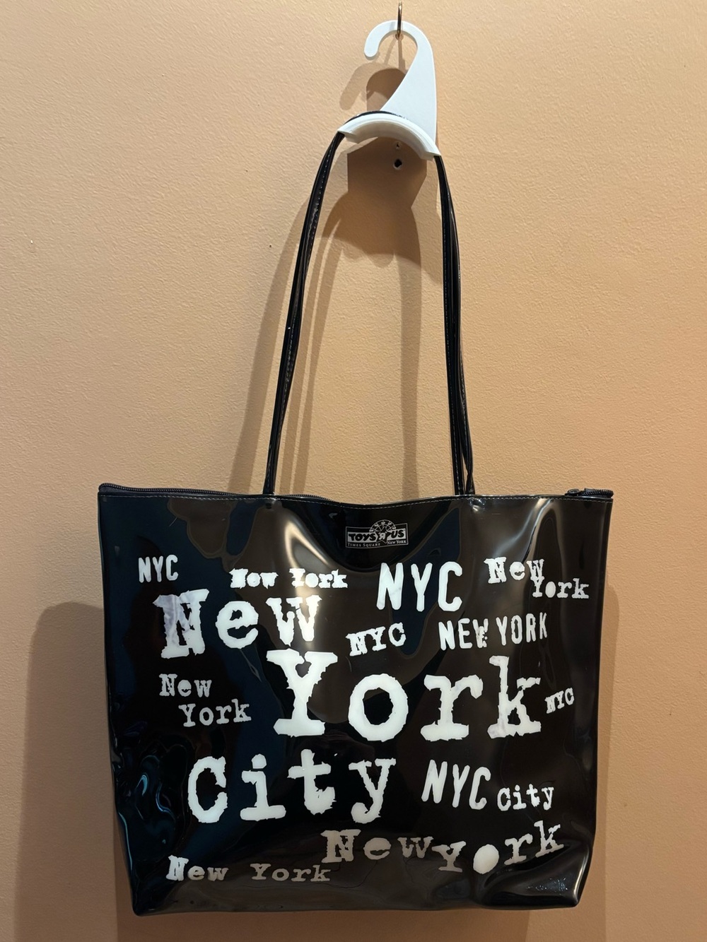 Toys R Us New York Times Rare Square 100% PVC Tote Bag 2001 Vi…